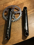 BMX Unbranded 170 Cranks with 36T Sprocket 48 Spline Mid BB